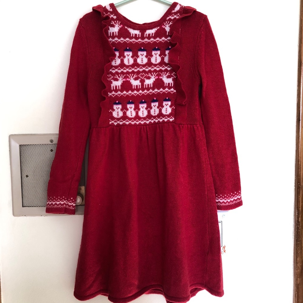 Mini Boden Girl Holidays dress size 7-8